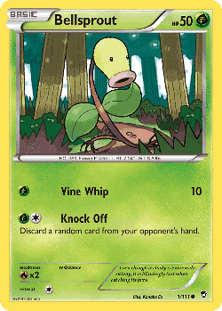 Bellsprout Pokémon TCG card art