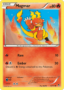 Magmar Pokémon TCG card art