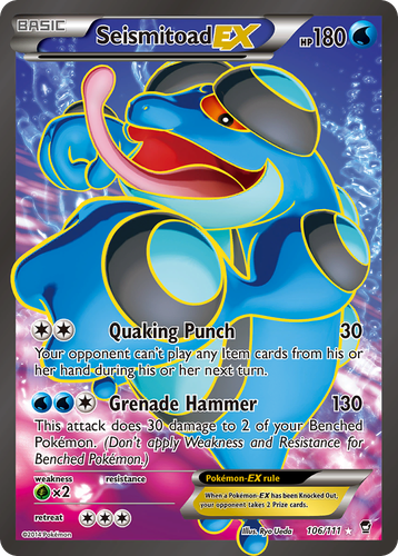 Seismitoad-EX 106, Furious Fists