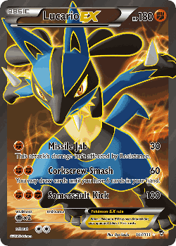 Lucario-EX 107, Furious Fists