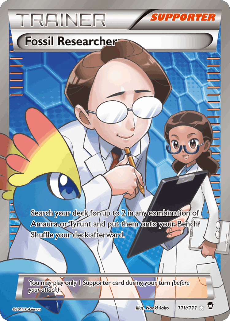 Fossil Researcher #110 from Furious Fists - Rare Ultra - Illustrated by Naoki Saito