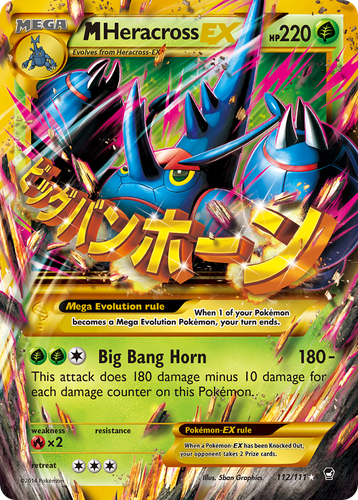 M Heracross-EX 112, Furious Fists