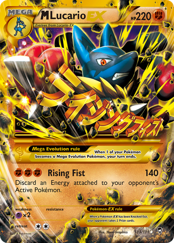 M Lucario-EX 113, Furious Fists