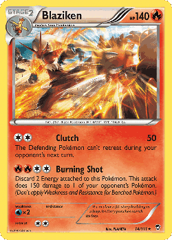 Blaziken Pokémon TCG card art