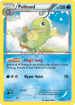 Politoed Pokémon TCG card art
