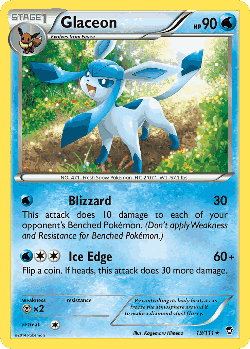 Glaceon Pokémon TCG card art