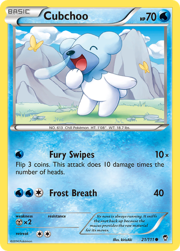 Cubchoo #21 from Furious Fists - Common - Illustrated by kirisAki