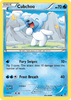 Cubchoo Pokémon TCG card art