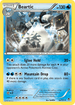 Beartic Pokémon TCG card art