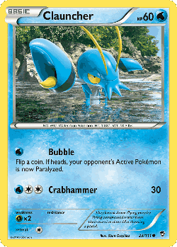 Clauncher Pokémon TCG card art