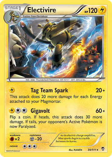Electivire 30, Furious Fists