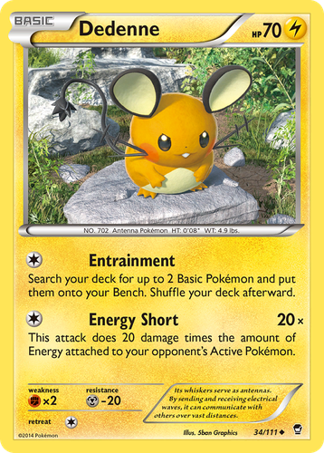 Dedenne 34, Furious Fists