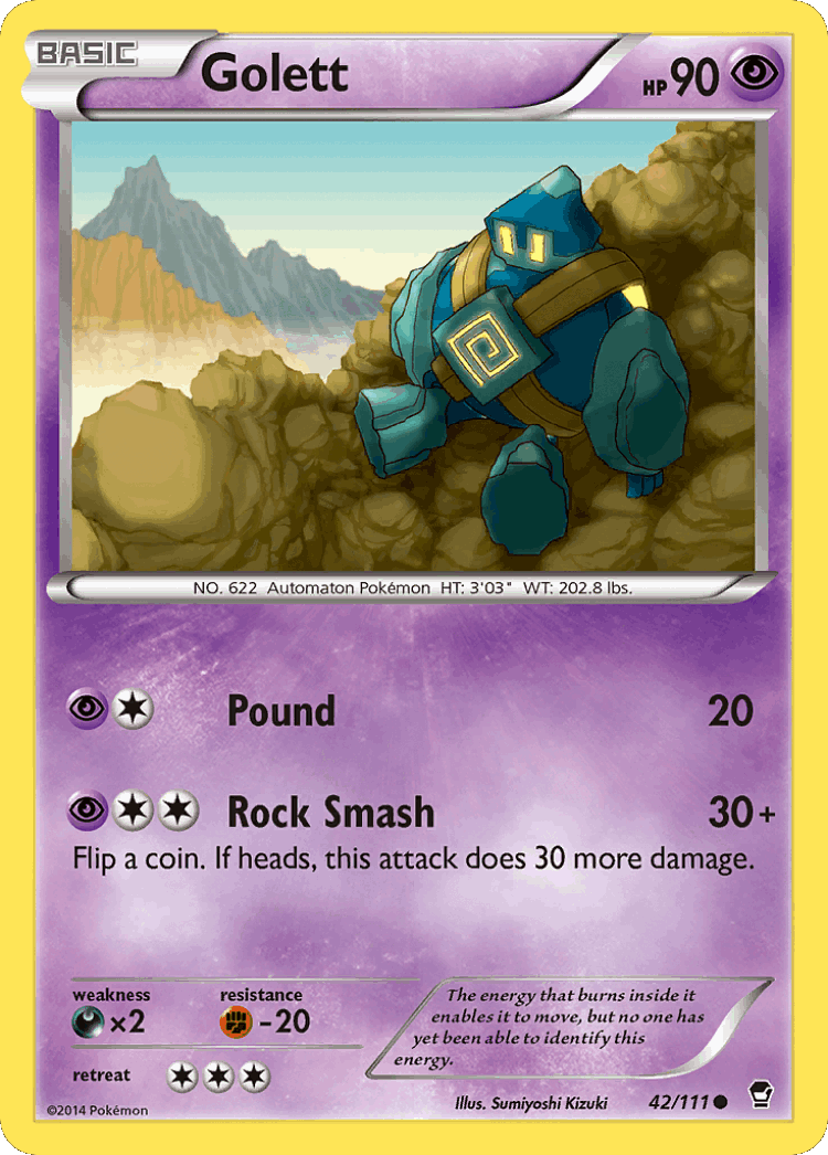 Golett #42 from Furious Fists - Common - Illustrated by Sumiyoshi Kizuki