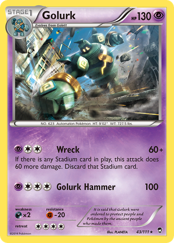 Golurk 43, Furious Fists
