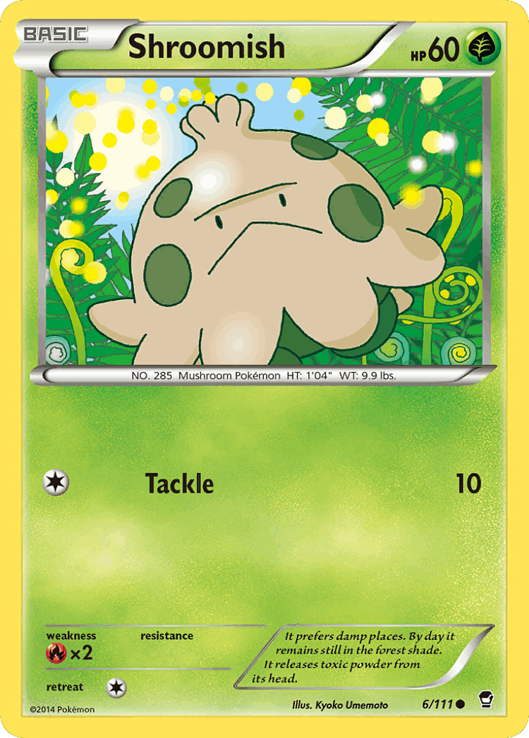 Shroomish #6 from Furious Fists - Common - Illustrated by Kyoko Umemoto