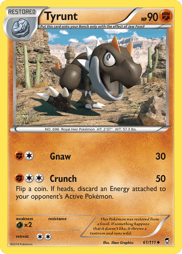 Tyrunt #61 from Furious Fists - Uncommon - Illustrated by 5ban Graphics