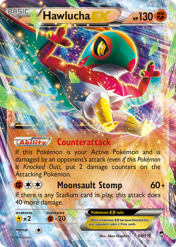 Hawlucha-EX 64, Furious Fists
