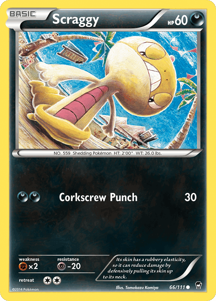 Scraggy #66 from Furious Fists - Common - Illustrated by Tomokazu Komiya