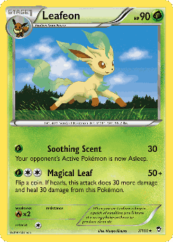 Leafeon Pokémon TCG card art