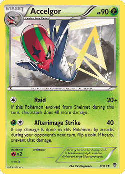 Accelgor Pokémon TCG card art