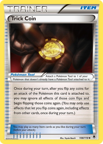 Trick Coin #108 from Phantom Forces - Uncommon - Illustrated by Toyste Beach