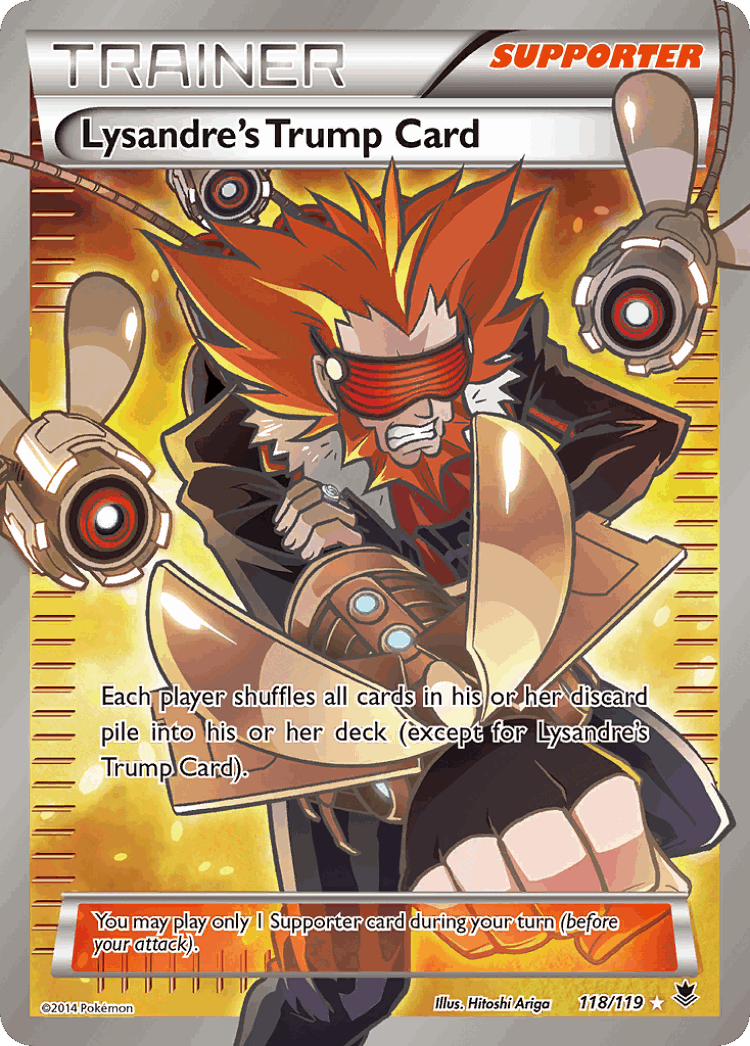 Lysandre's Trump Card #118 from Phantom Forces - Rare Ultra - Illustrated by Hitoshi Ariga