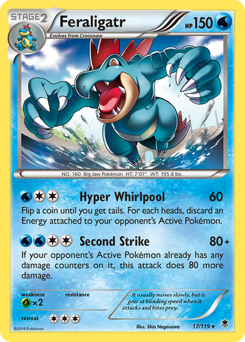 Feraligatr Pokémon TCG card art
