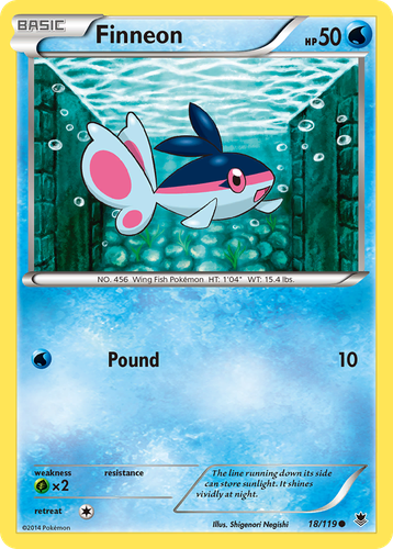 Finneon Pokémon TCG card art