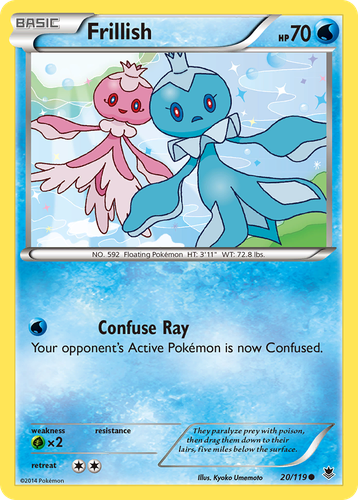 Frillish Pokémon TCG card art