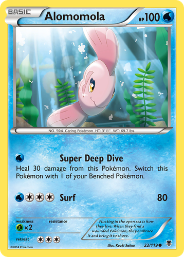 Alomomola Pokémon TCG card art