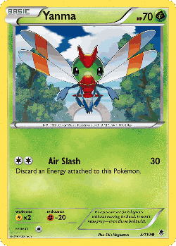 Yanma Pokémon TCG card art