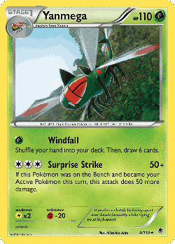 Yanmega Pokémon TCG card art
