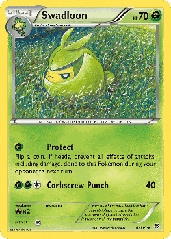 Swadloon Pokémon TCG card art