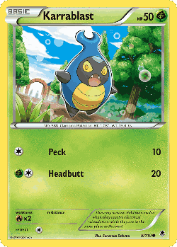 Karrablast Pokémon TCG card art