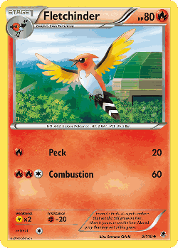 Fletchinder Pokémon TCG card art