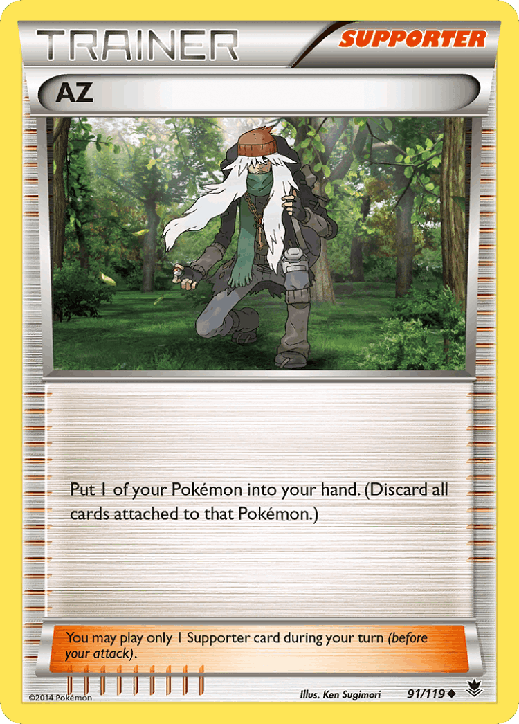 AZ #91 from Phantom Forces - Uncommon - Illustrated by Ken Sugimori