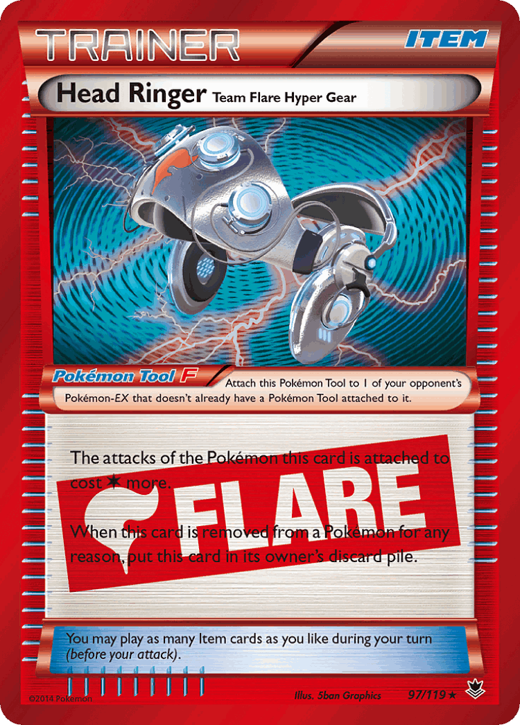 Head Ringer Team Flare Hyper Gear #97 from Phantom Forces - Rare Holo - Illustrated by 5ban Graphics