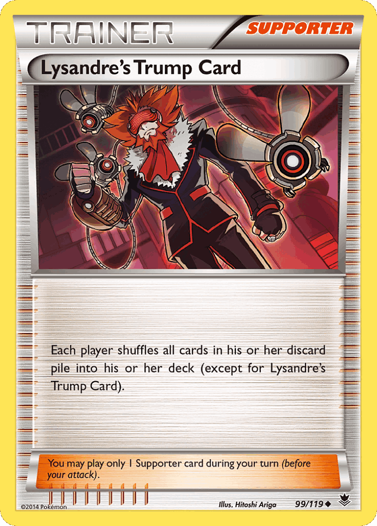 Lysandre's Trump Card #99 from Phantom Forces - Uncommon - Illustrated by Hitoshi Ariga