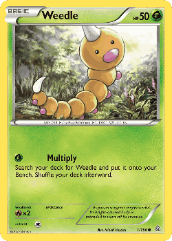 Weedle Pokémon TCG card art