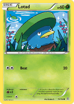 Lotad Pokémon TCG card art