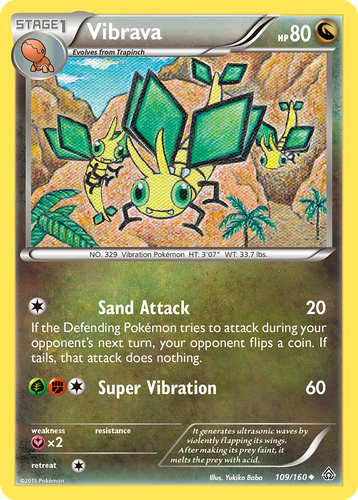 Vibrava #109 from Primal Clash - Uncommon - Illustrated by Yukiko Baba