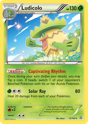 Ludicolo Pokémon TCG card art