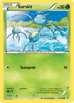 Surskit Pokémon TCG card art