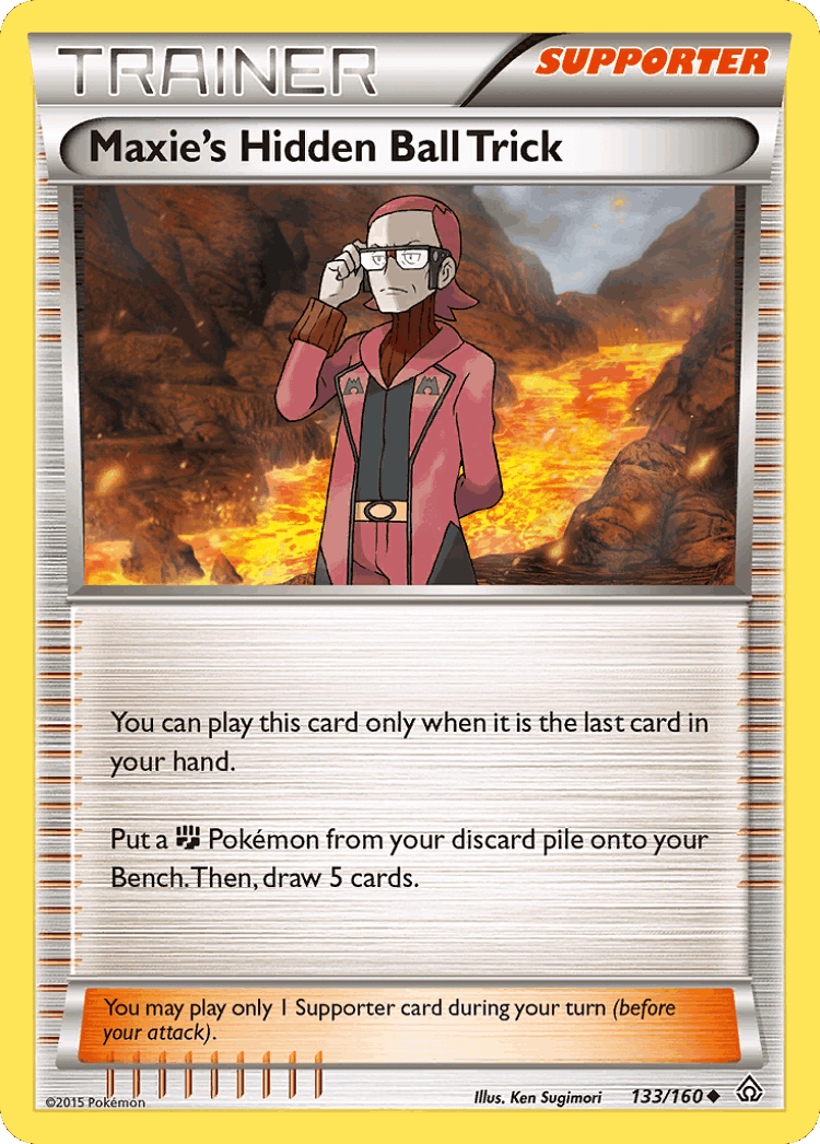 Maxie's Hidden Ball Trick #133 from Primal Clash - Uncommon - Illustrated by Ken Sugimori