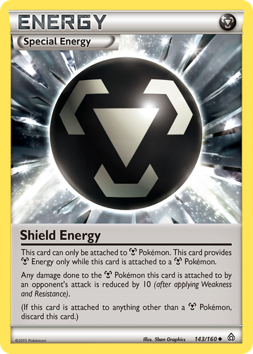 Shield Energy #143 from Primal Clash - Uncommon - Illustrated by 5ban Graphics