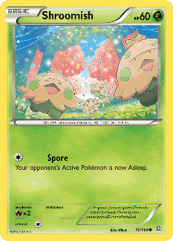 Shroomish Pokémon TCG card art
