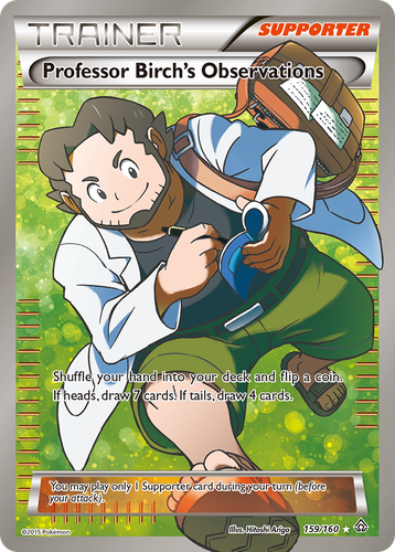 Professor Birch's Observations #159 from Primal Clash - Rare Ultra - Illustrated by Hitoshi Ariga