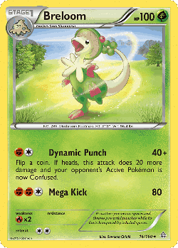 Breloom Pokémon TCG card art
