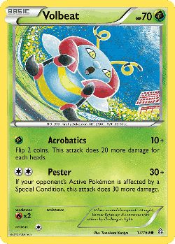 Volbeat Pokémon TCG card art