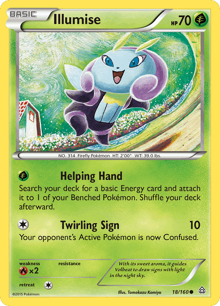 Illumise #18 from Primal Clash - Common - Illustrated by Tomokazu Komiya